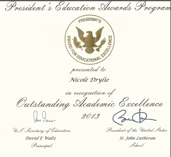 Presidential Award Certificate Tutoreorg Master Of Documents